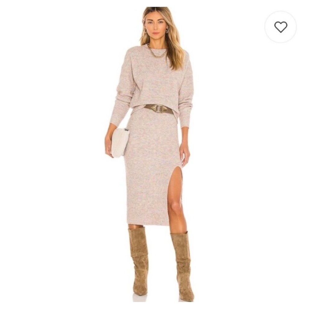 Heartloom pastel sweater and Pencil Skirt set
